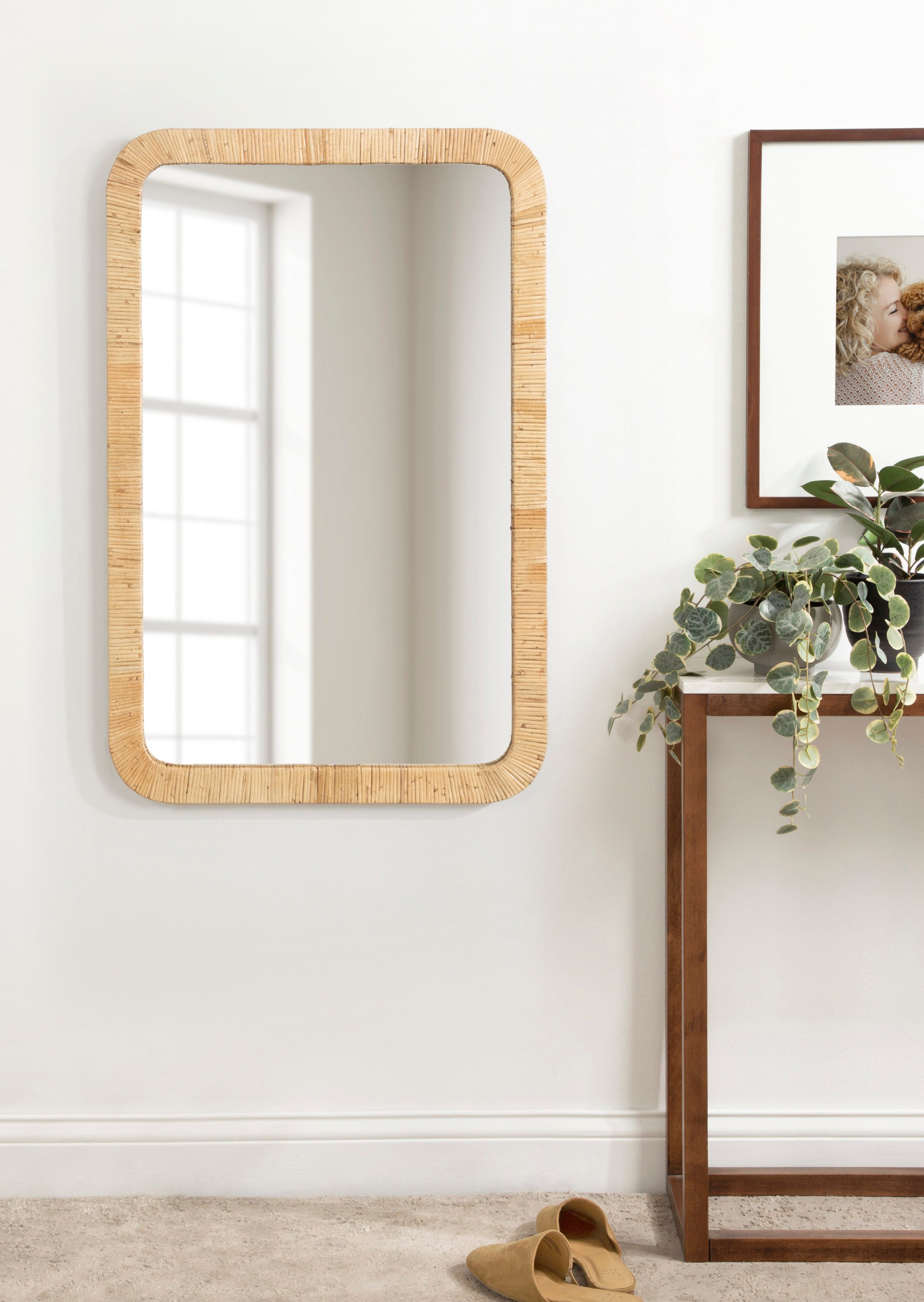 Rectangle Mirror 24x36 Natural 7