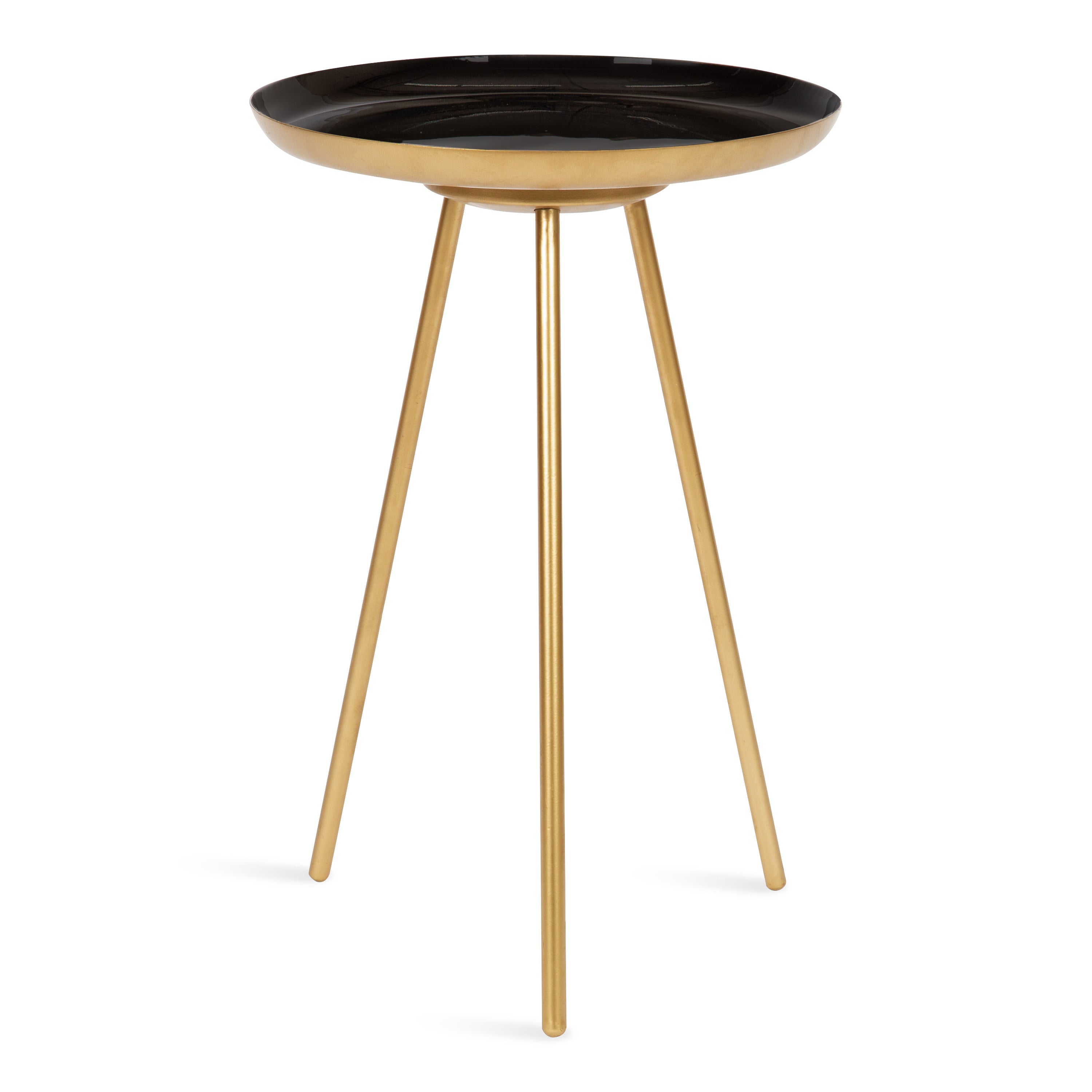 Side Table 15x15x22.5 Black Gold 3