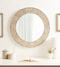 Round Mirror White 26" Diameter 7