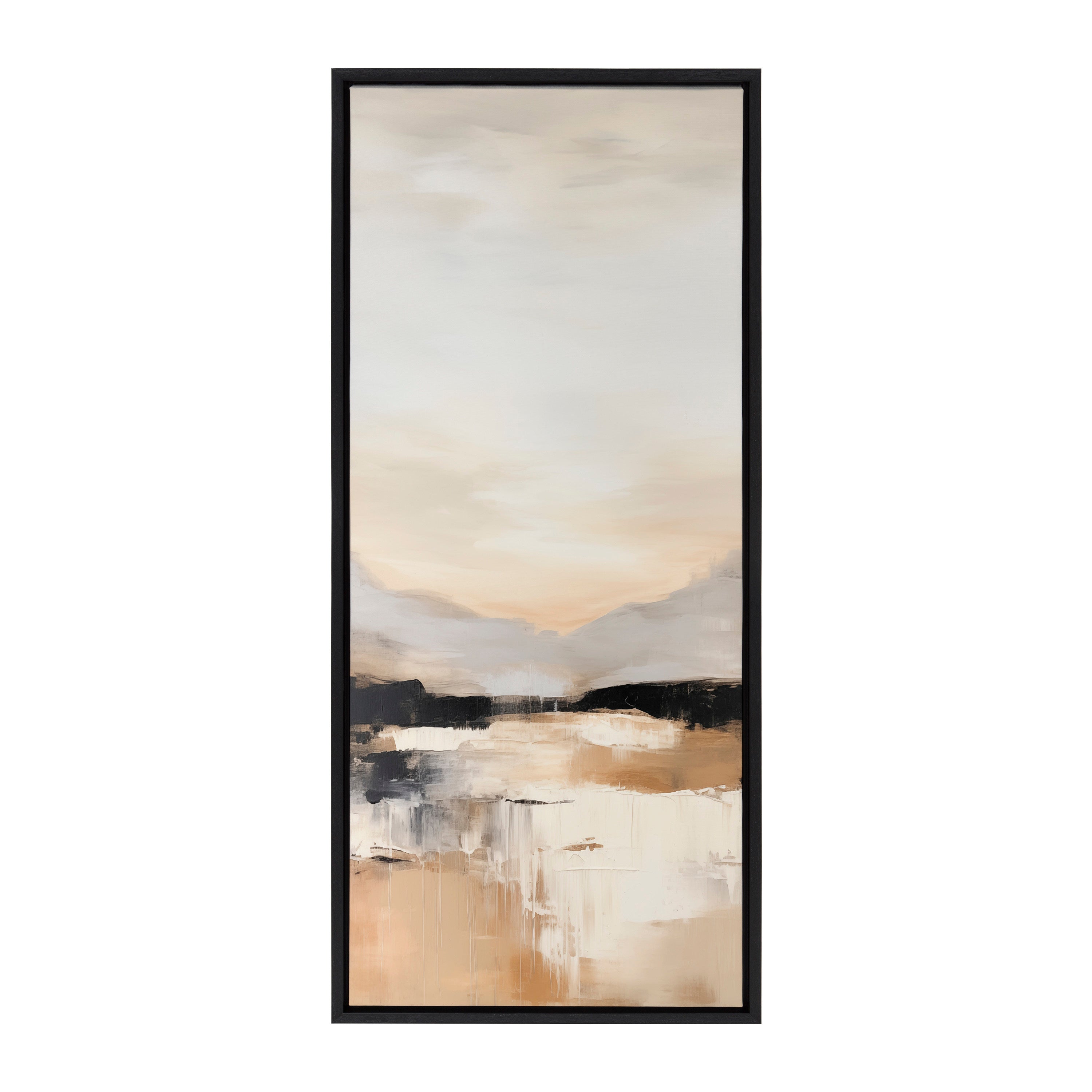 Framed Canvas Sylvie Black 18x40 2