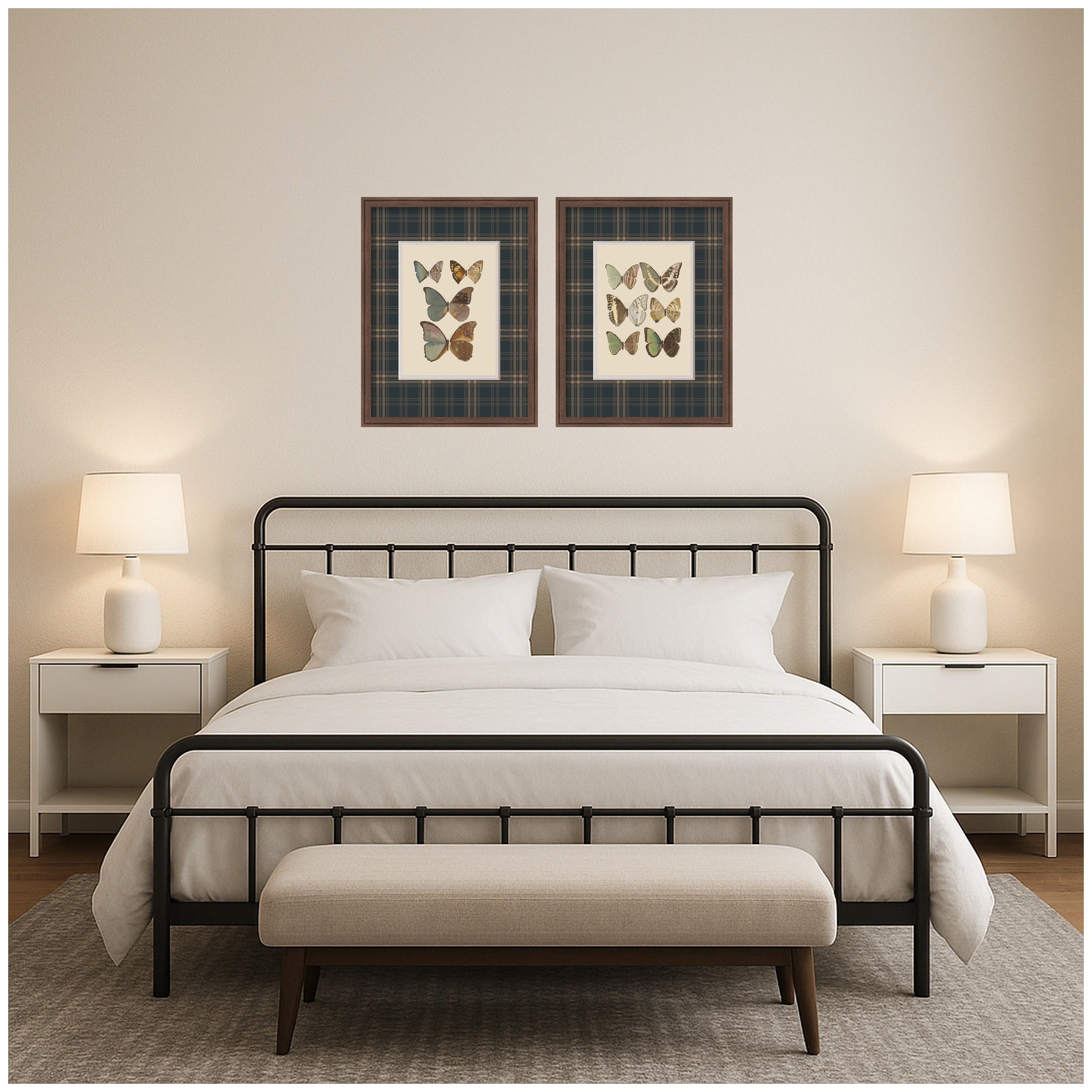 Framed Art Set 2 Piece Set 19x25 Florence Medium Brown 7