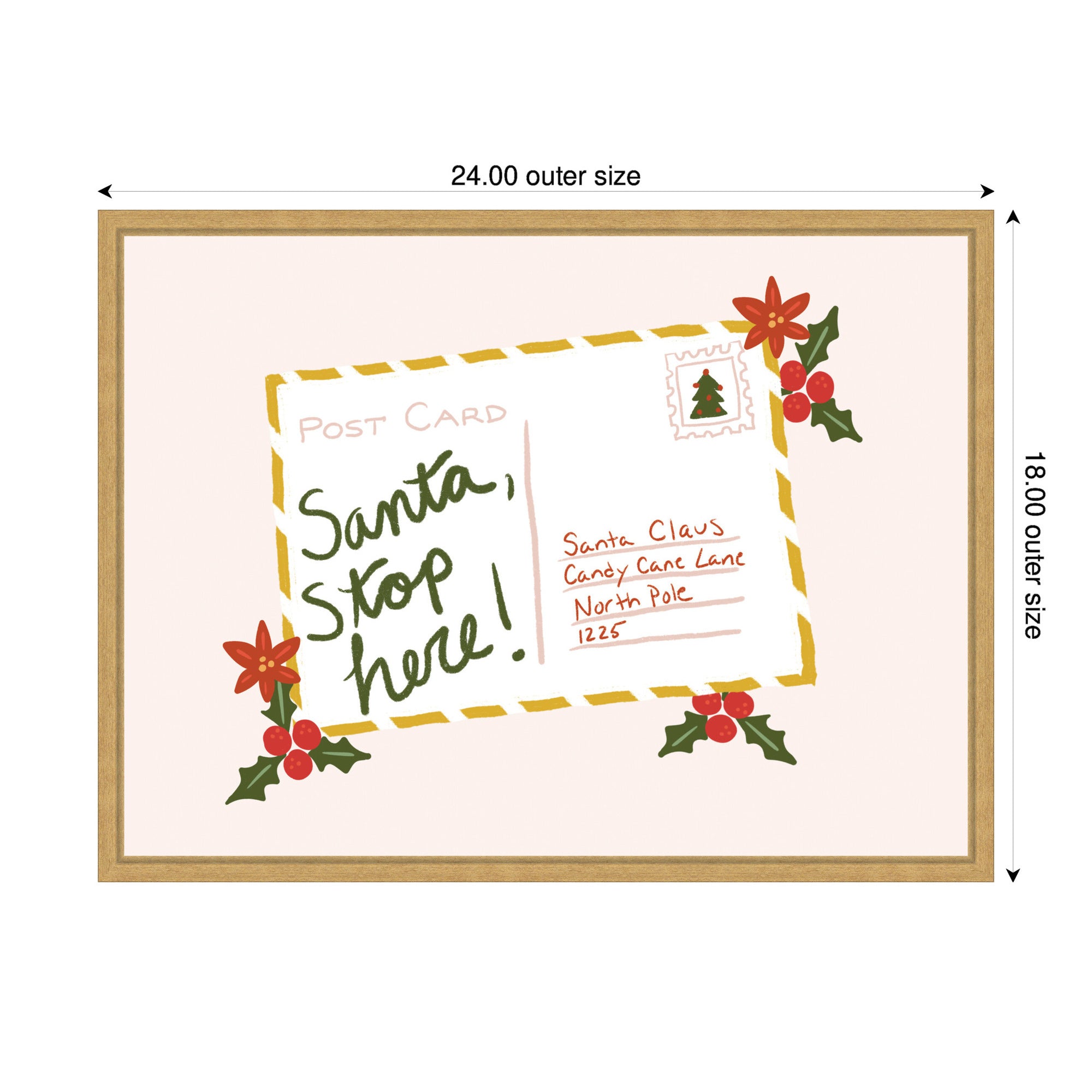 Framed Canvas Sylvie Bright Gold 24x18 2