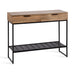 Console Table Black Natural 36x13x31 1
