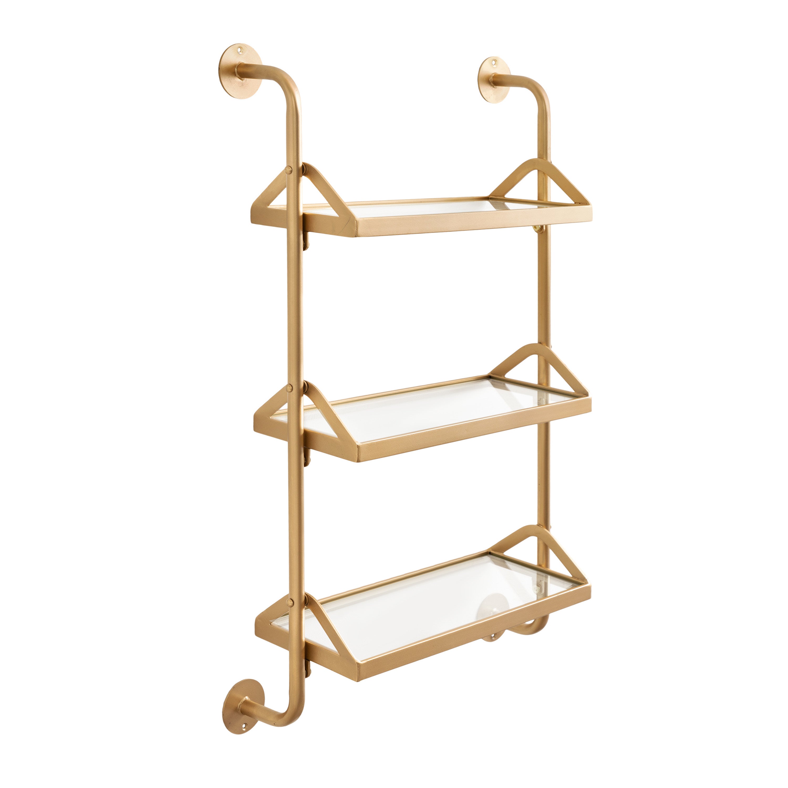 Accent Shelf Gold 18x6x30 1