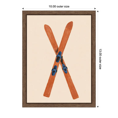 Framed Canvas Sylvie Walnut 10x13 2