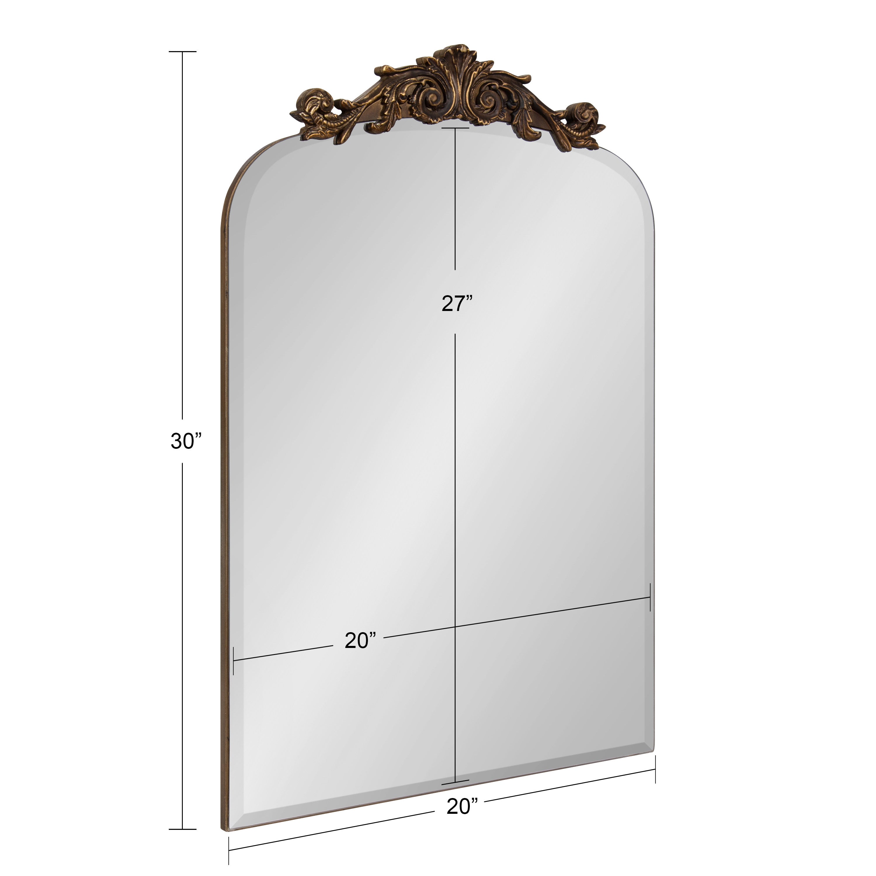 Arch Mirror 20x30 Gold 5