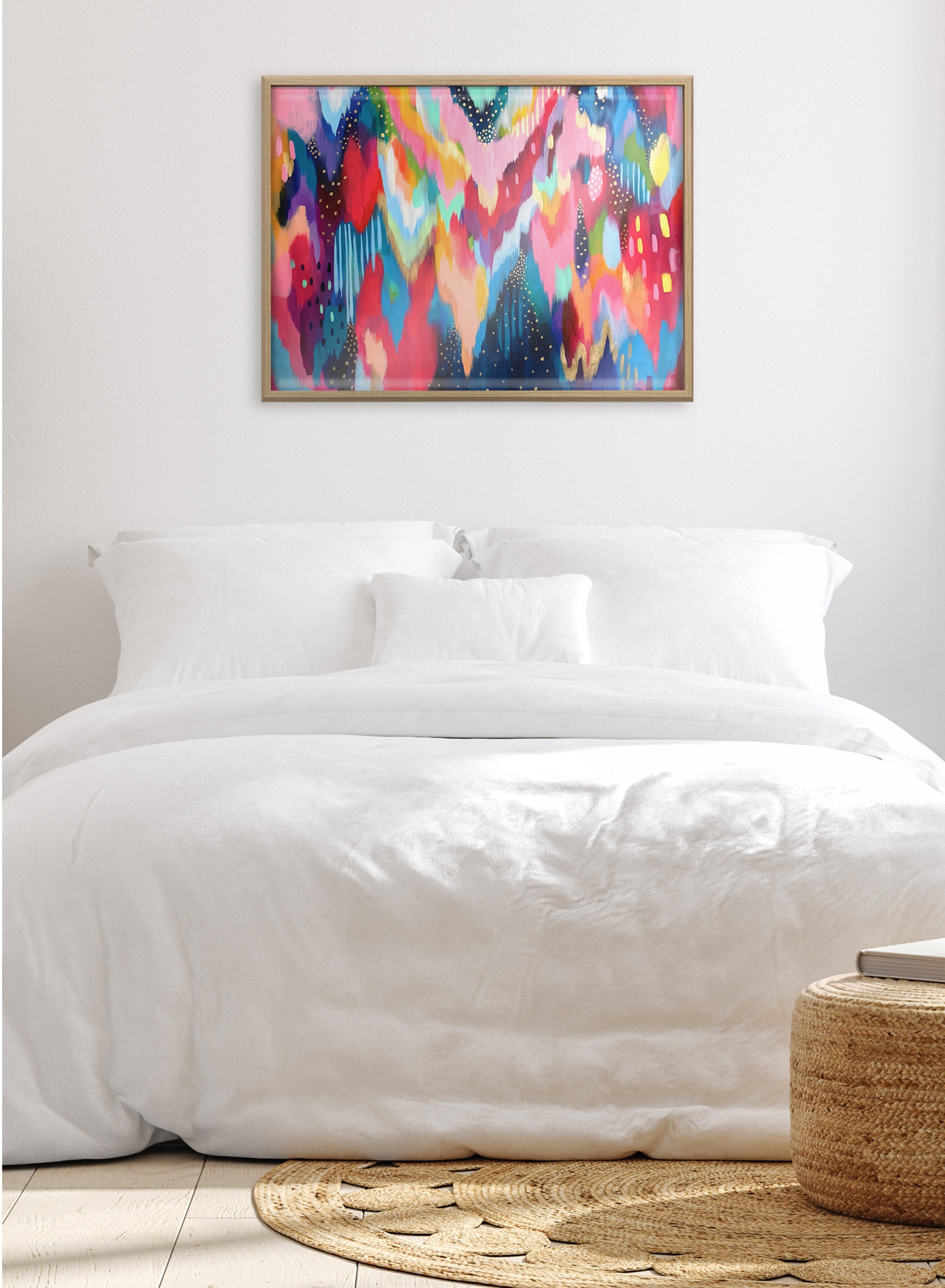 Blake Brushstroke 100 Framed Printed Art by Jessi Raulet of Ettavee