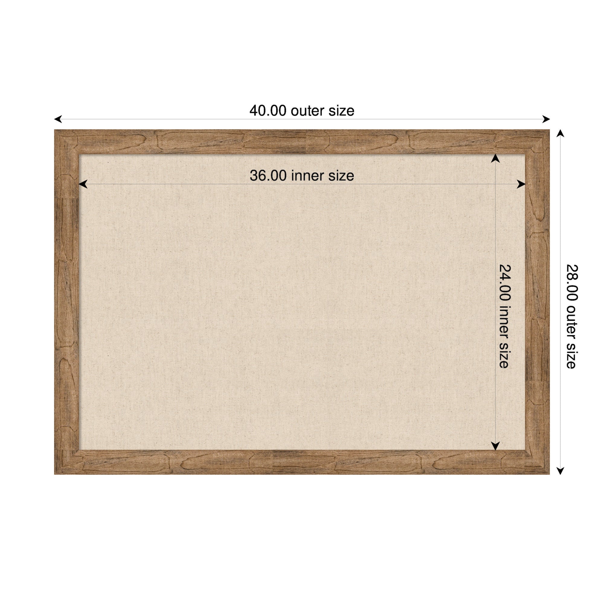 Pinboard 40x28 Owl Brown Narrow 2