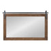 Rectangle Mirror Rustic Brown 40x26 2