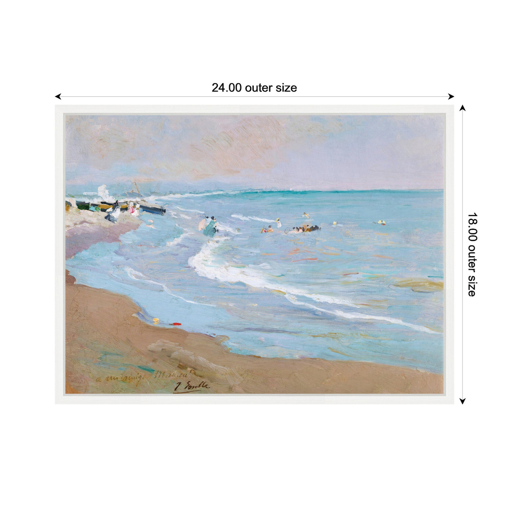 Framed Canvas Sylvie White 24x18 2