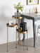 Plant Stand Gold Gray 16x21x30 5