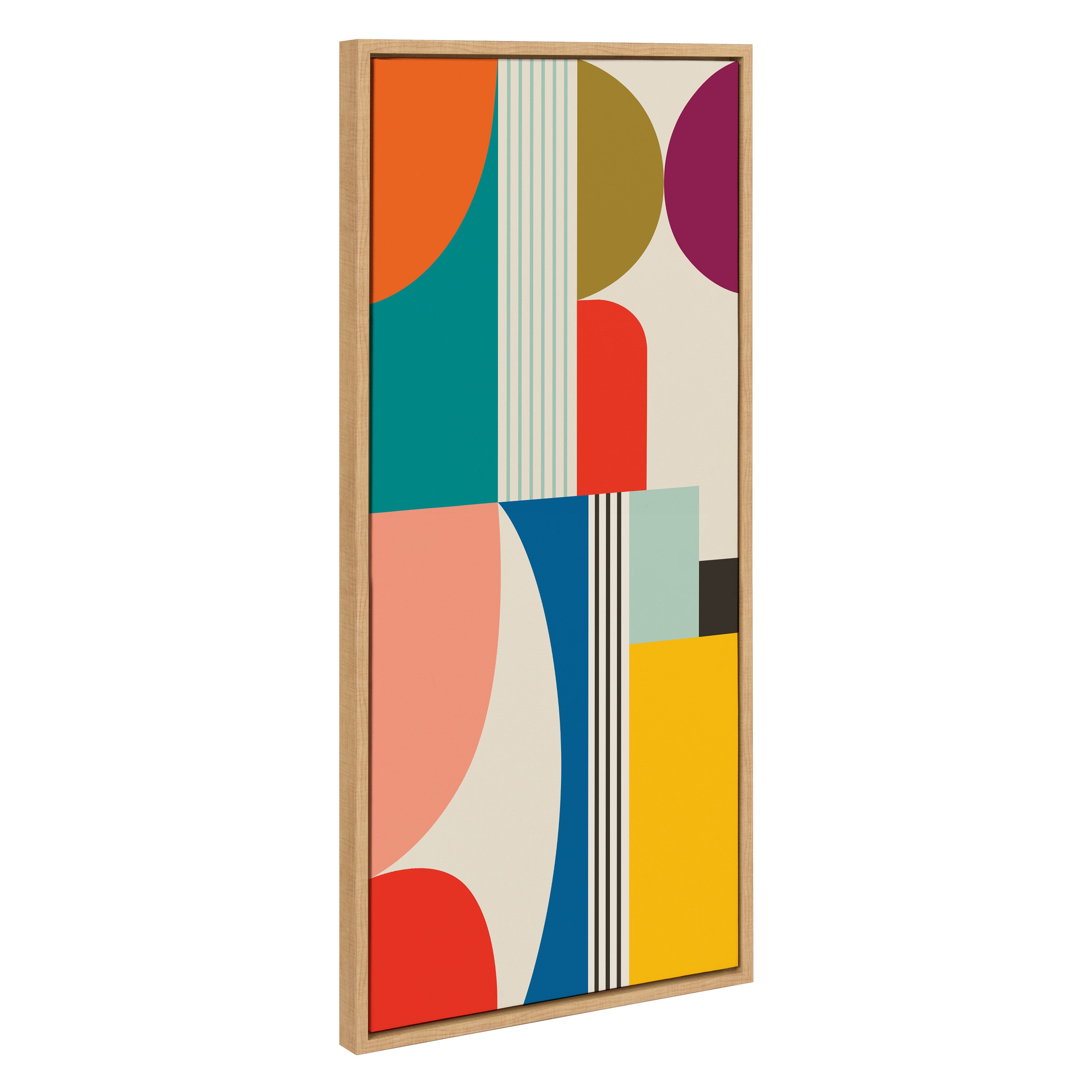 Framed Canvas Sylvie Natural 18x40 2
