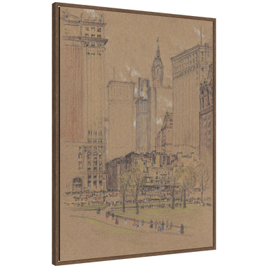 Framed Canvas Sylvie Walnut 28x38 1