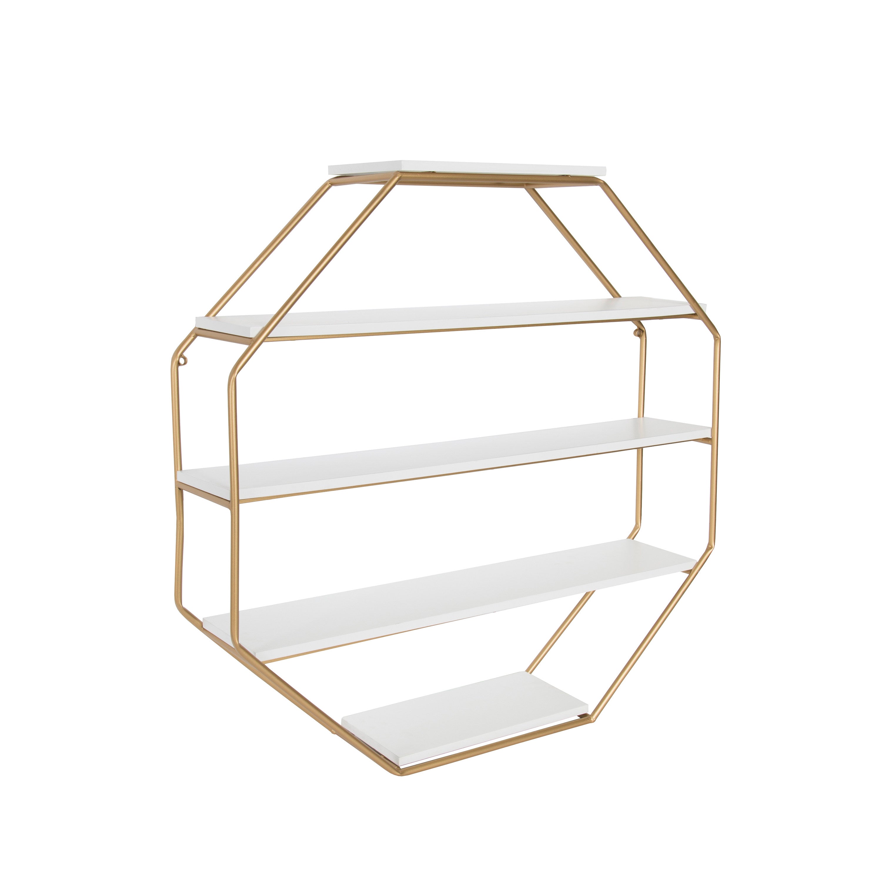 Accent Shelf White Gold 30.5x31 2