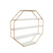 Accent Shelf White Gold 30.5x31 2