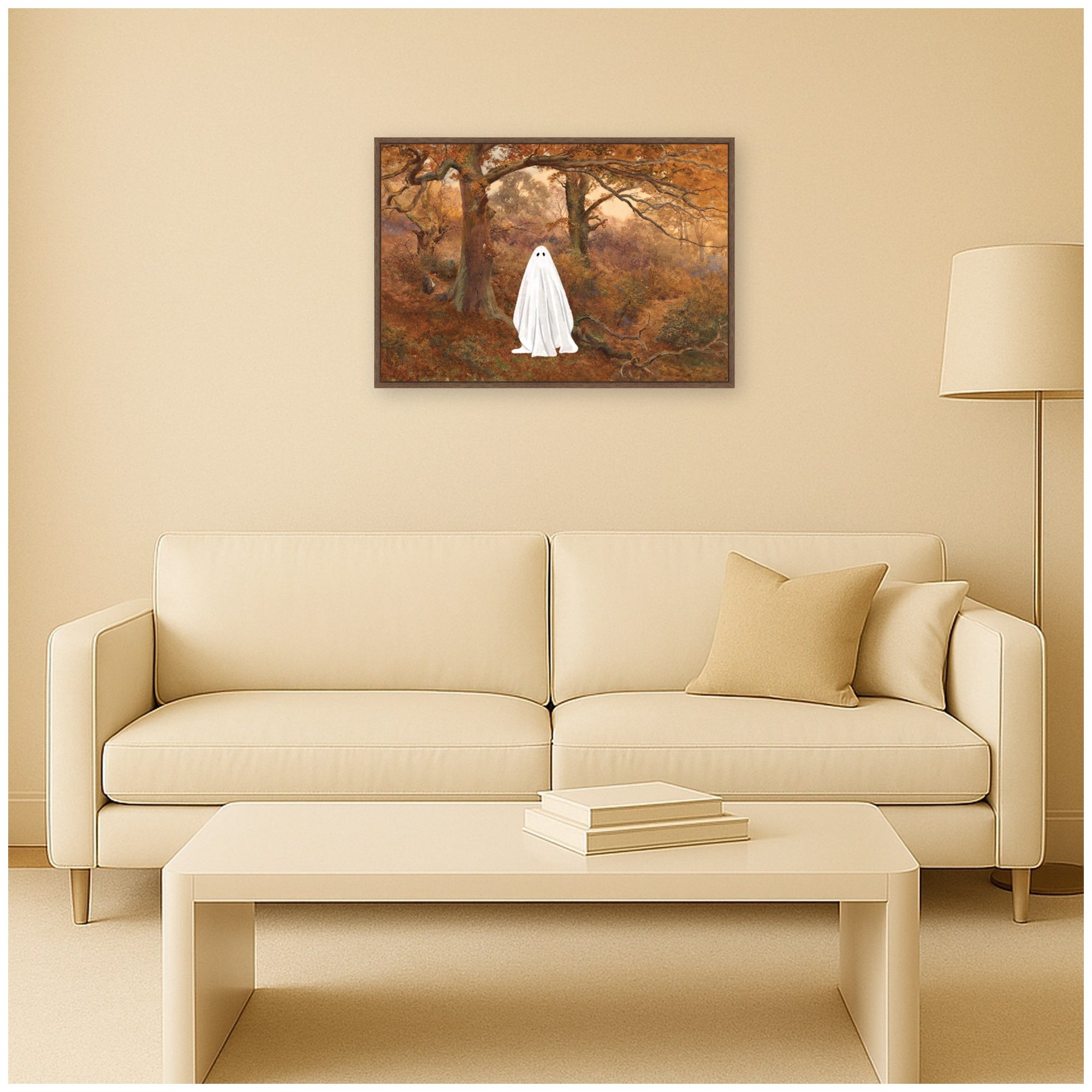Framed Canvas 33x23 Sylvie Walnut 6