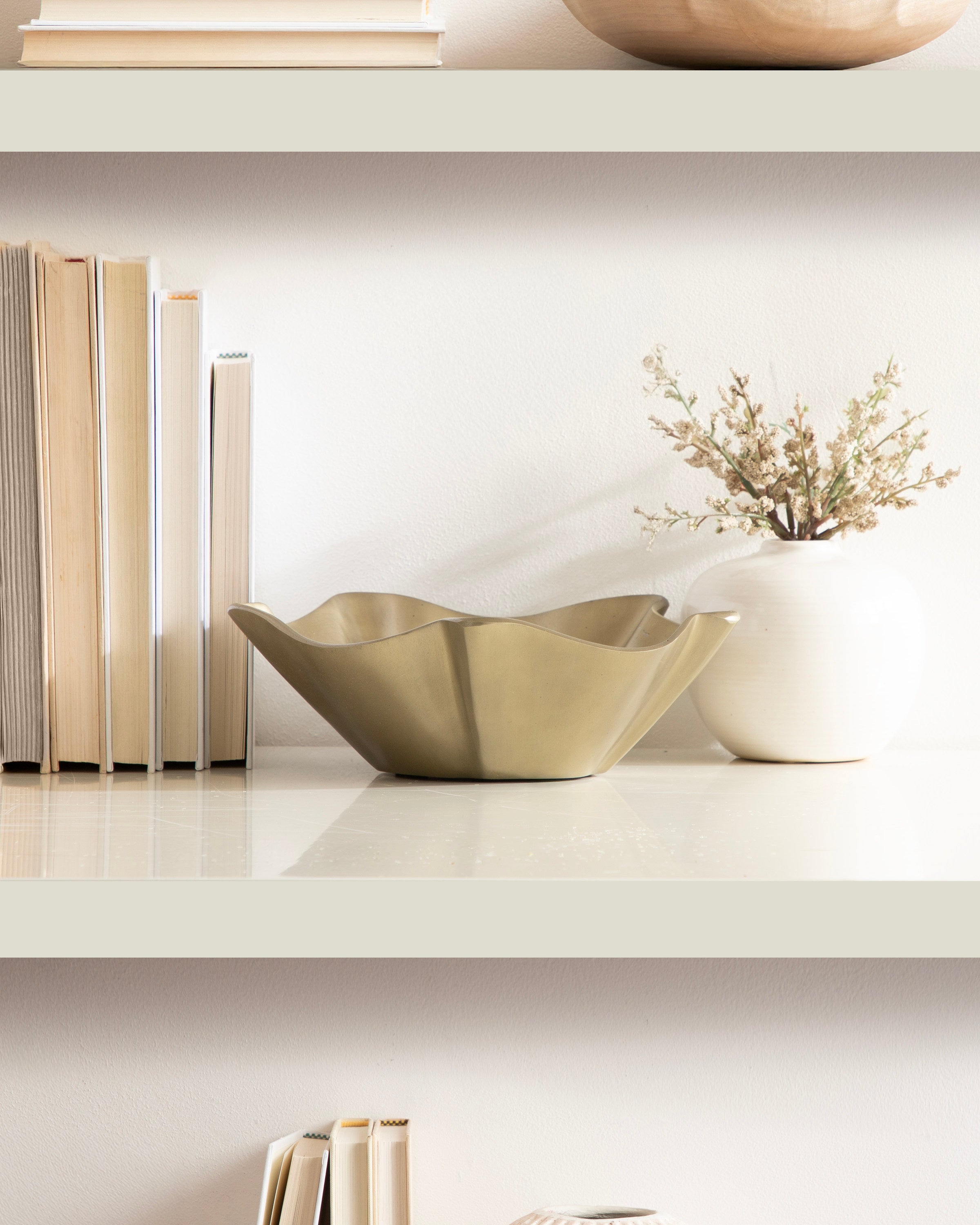 Serving Bowl Gold 10" diameter 8