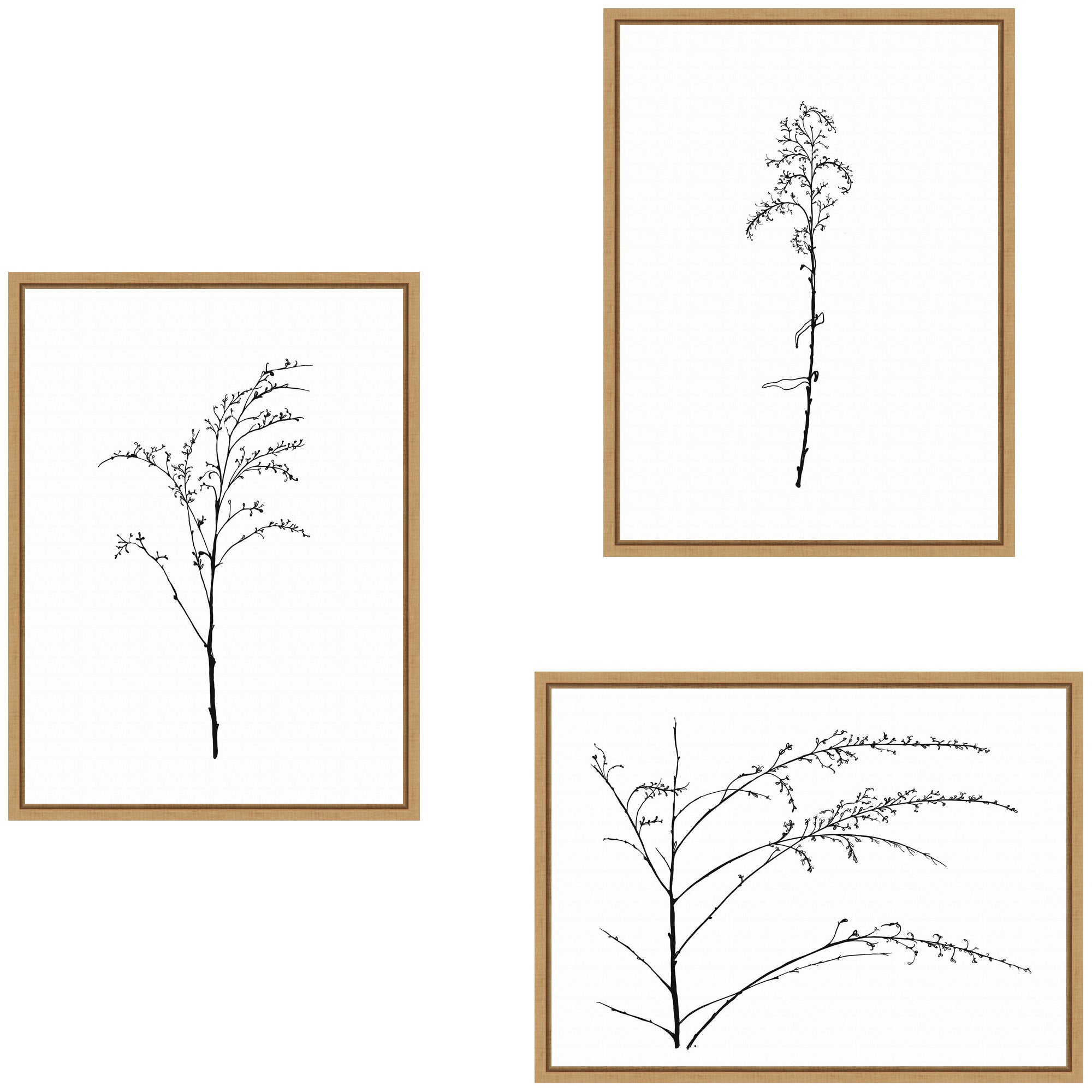 Art Set 3 Piece Set 18x24 Sylvie Natural 1