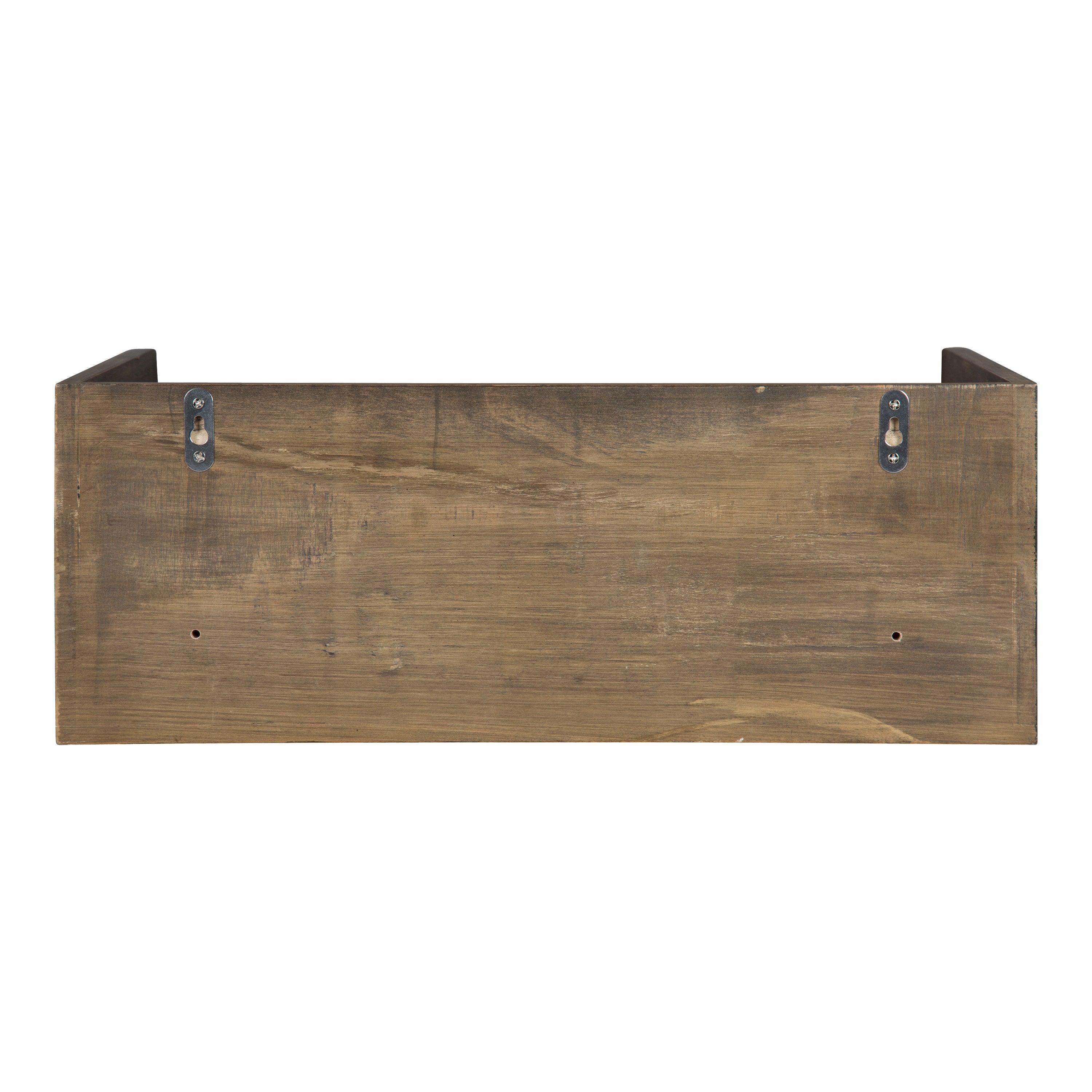 Floating Side Table Rustic Brown 18x12x7 6