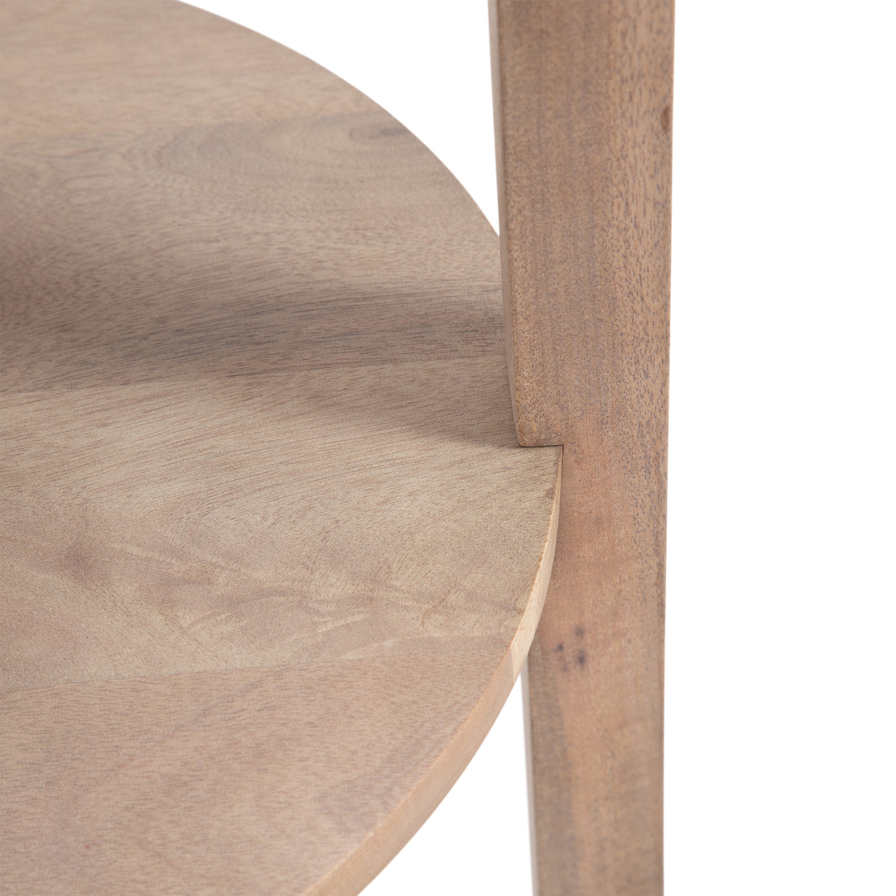 Side Table Natural Beige 16x16x24 6