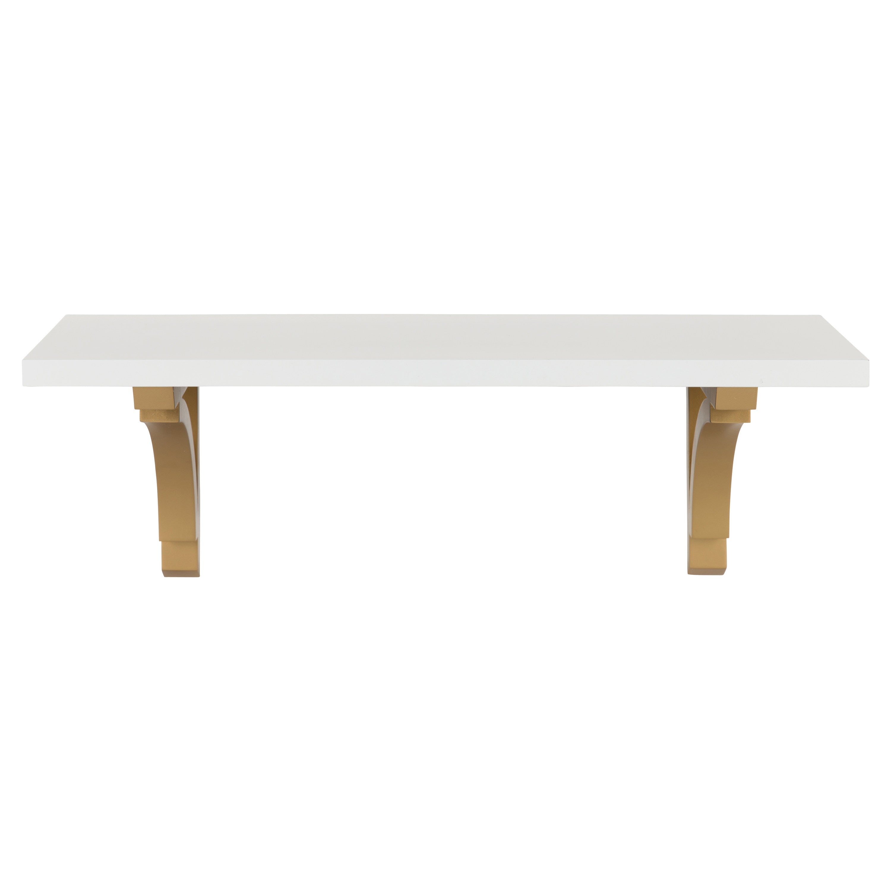 Floating Shelf 24" White Gold 2