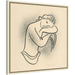 Mounted Canvas 34x34 Belmont Distress White 5