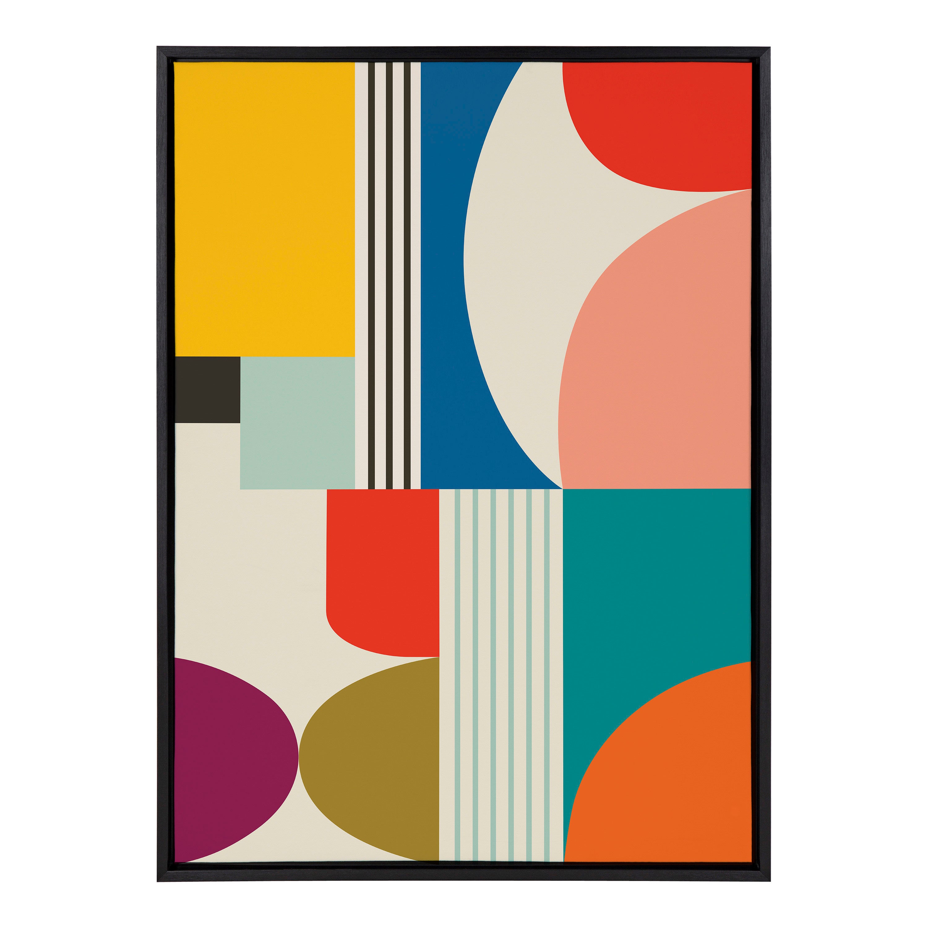 Framed Canvas Sylvie Black 28x38 1
