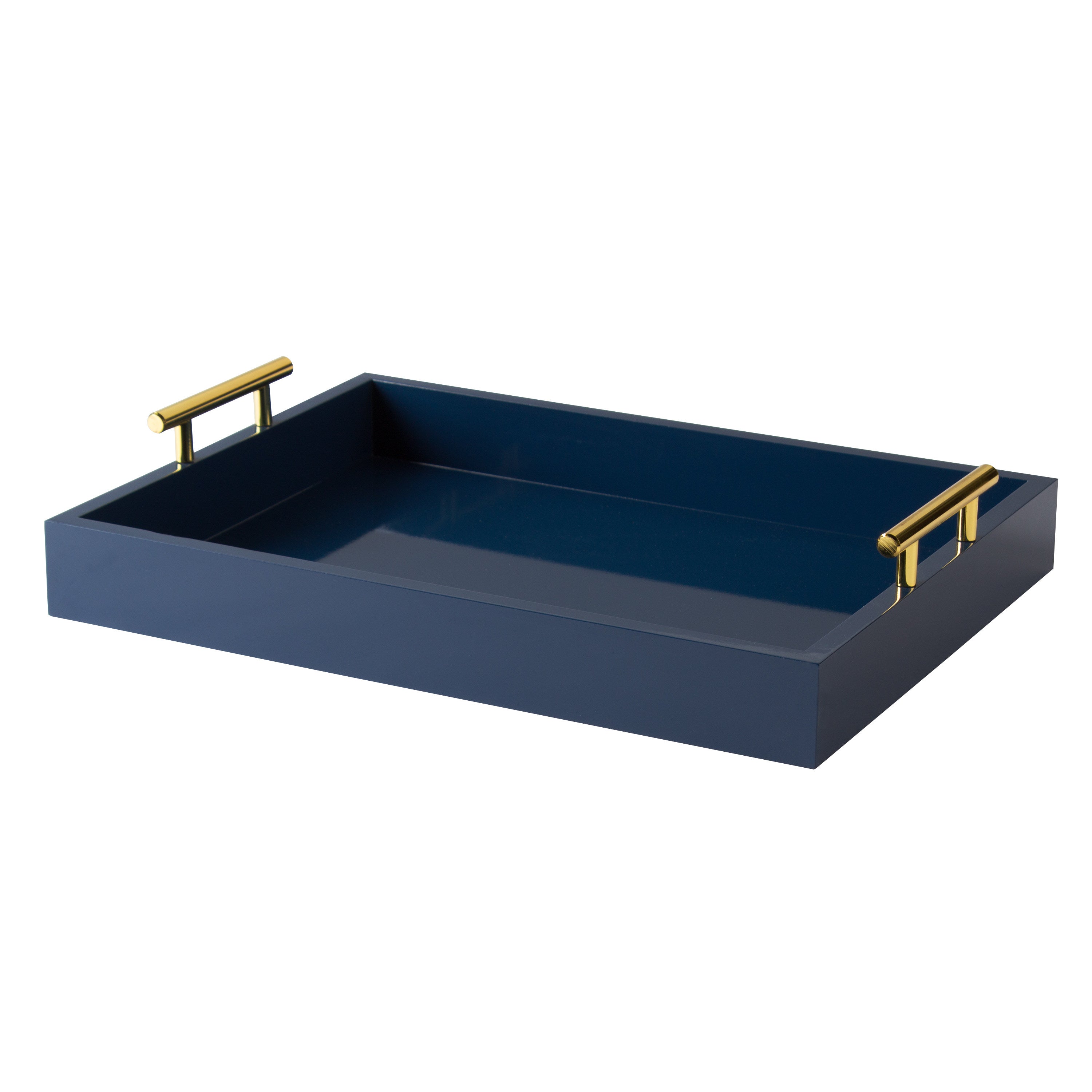 Single Tray Navy Blue Gold 17x13 1