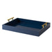 Single Tray Navy Blue Gold 17x13 1