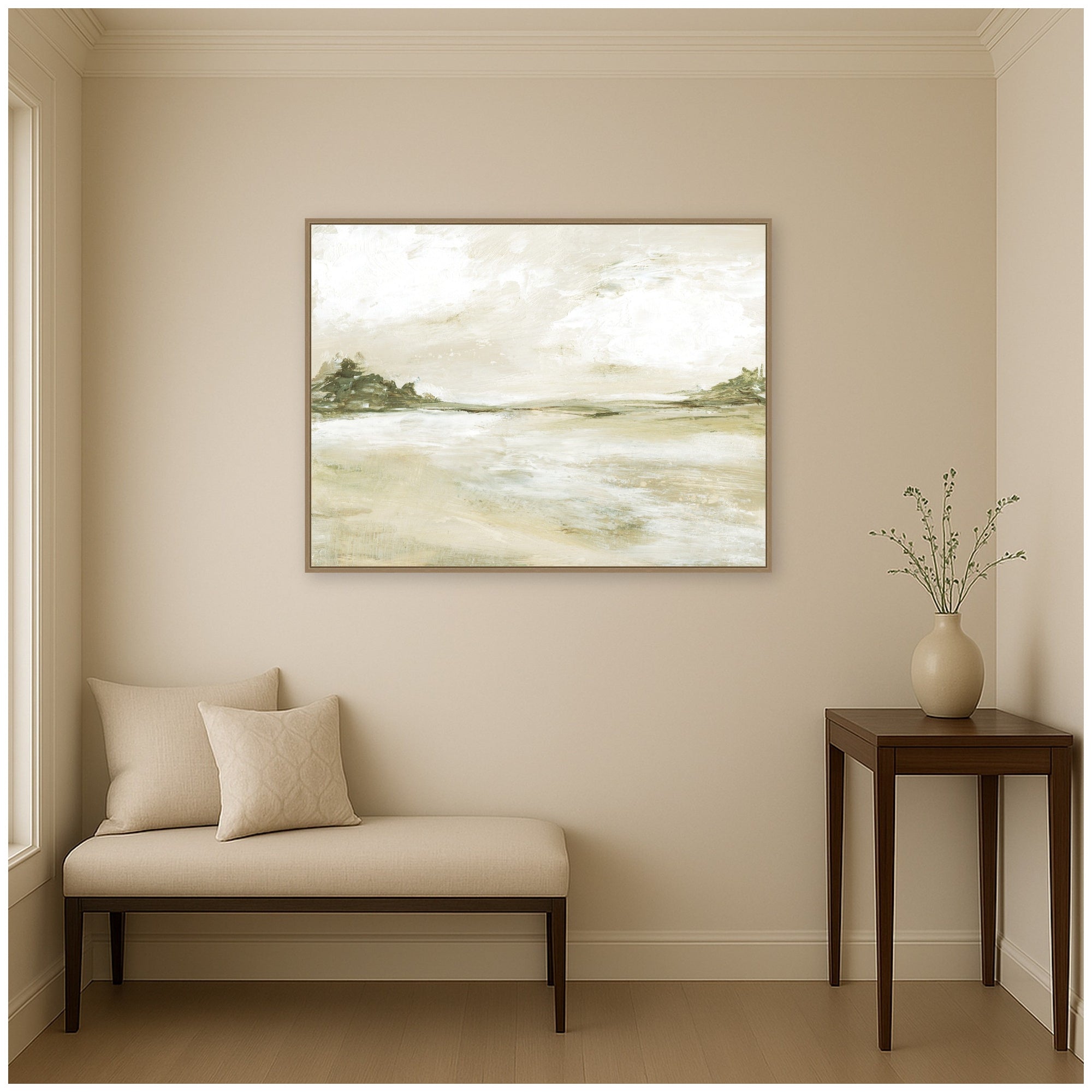 Framed Canvas 42x32 Sylvie Dark Gold 6