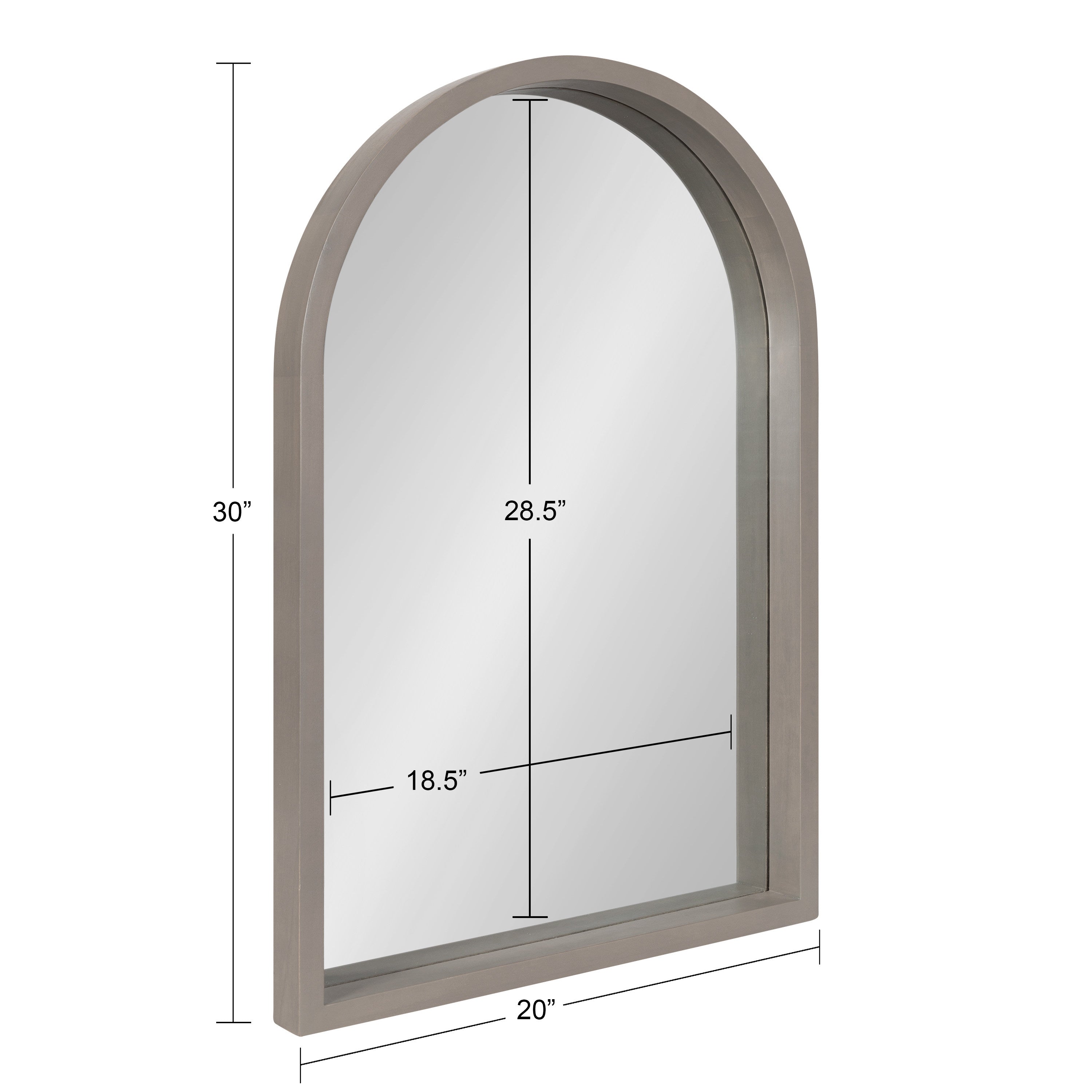 Arch Mirror Gray 20x30 5