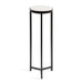 Drink Table White Black 9x9x23 5
