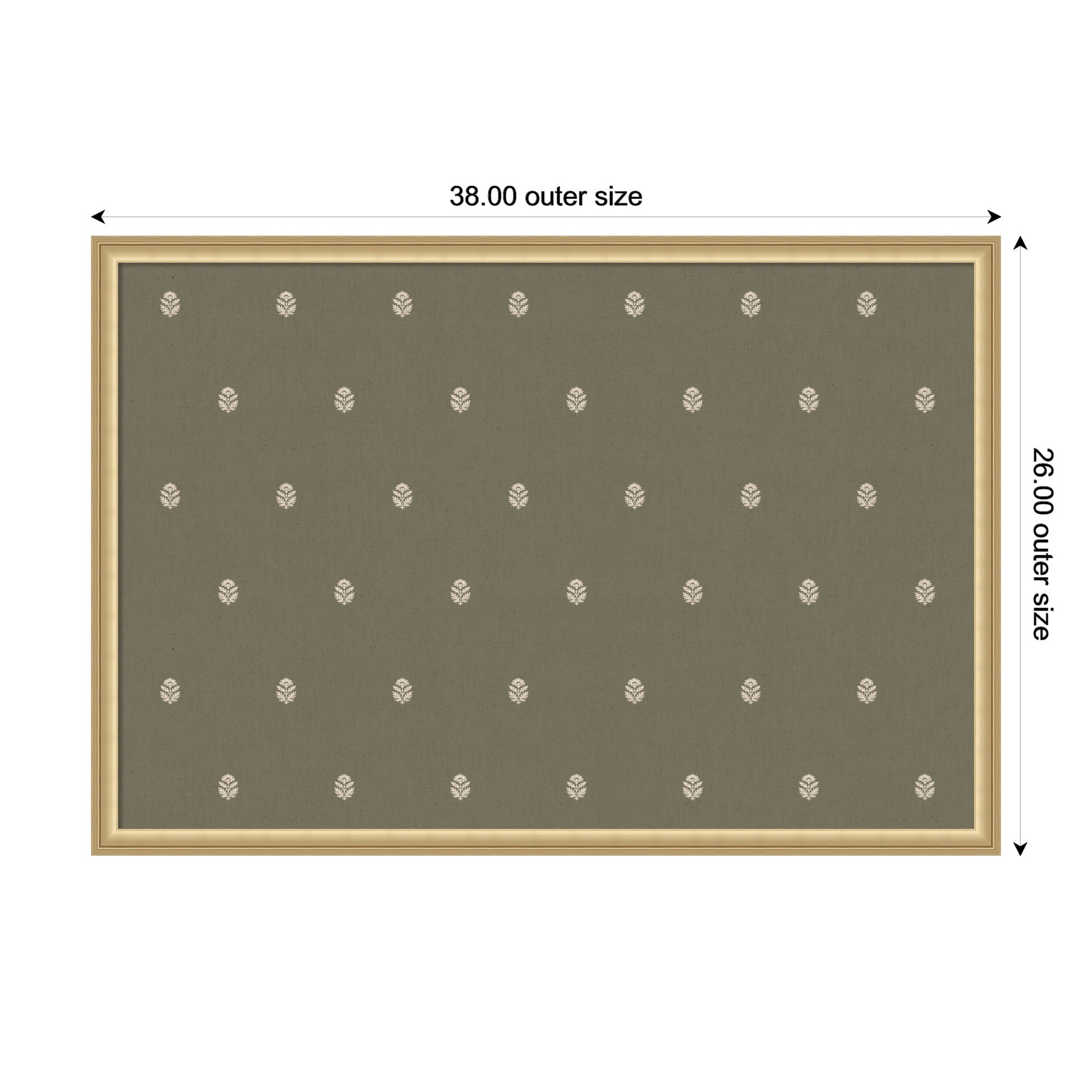 Magnetic Canvas 38x26 Florence Gold 2