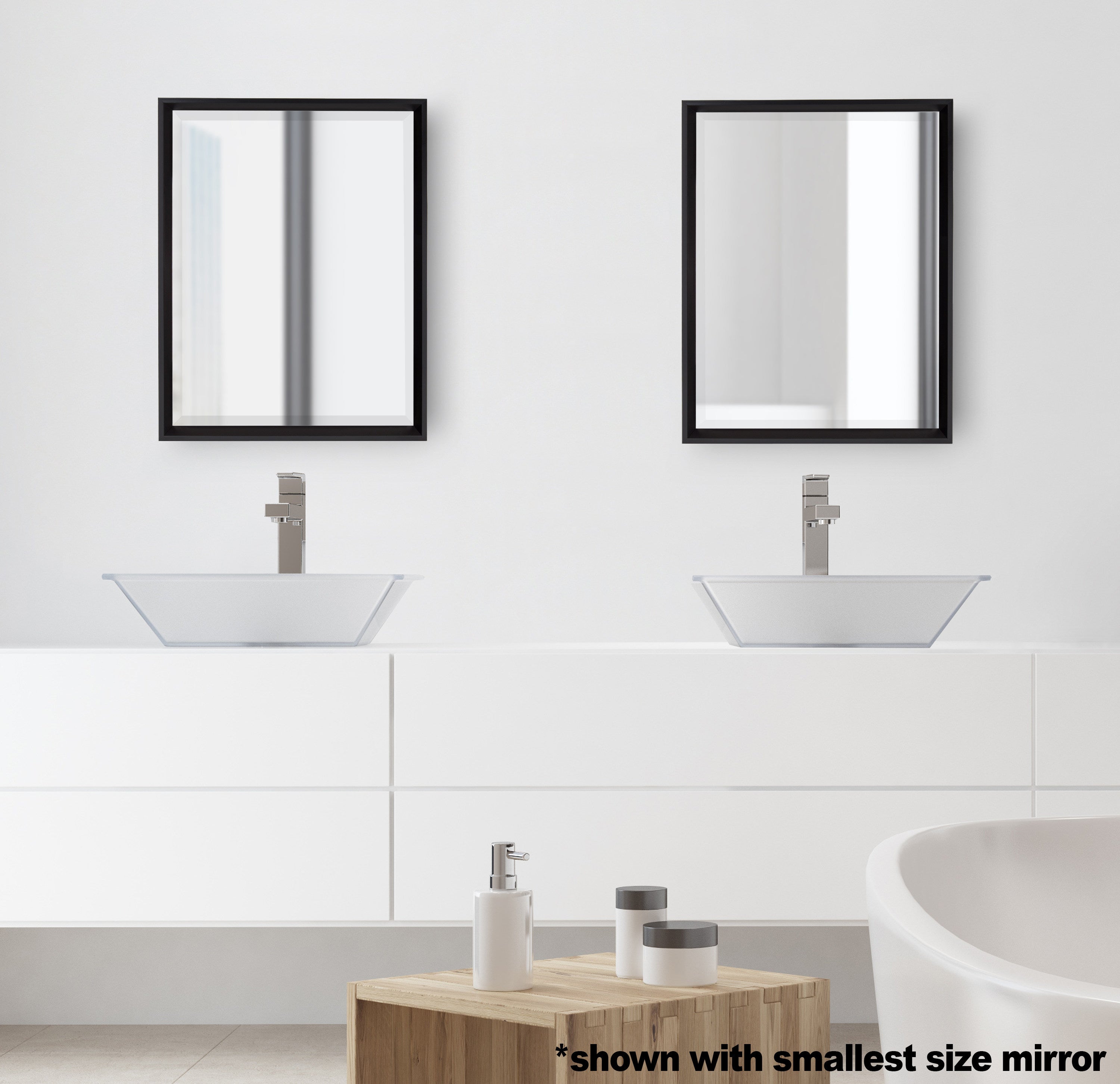 Decorative Wall Mirror Black 19.5x25.5 6