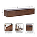 Floating Console Table Walnut Brown 30x9x6 2