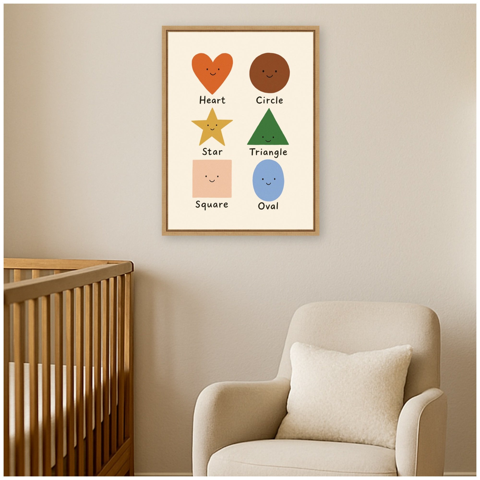 Cute Smilin by Laura Moss Framed Canvas Wall Art Print