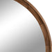 Round Mirror Rustic Brown 34" Diameter 3