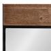 Rectangle Mirror Rustic Brown Black 20x36 3