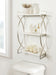 Accent Shelf 18x7x28 Silver White 6