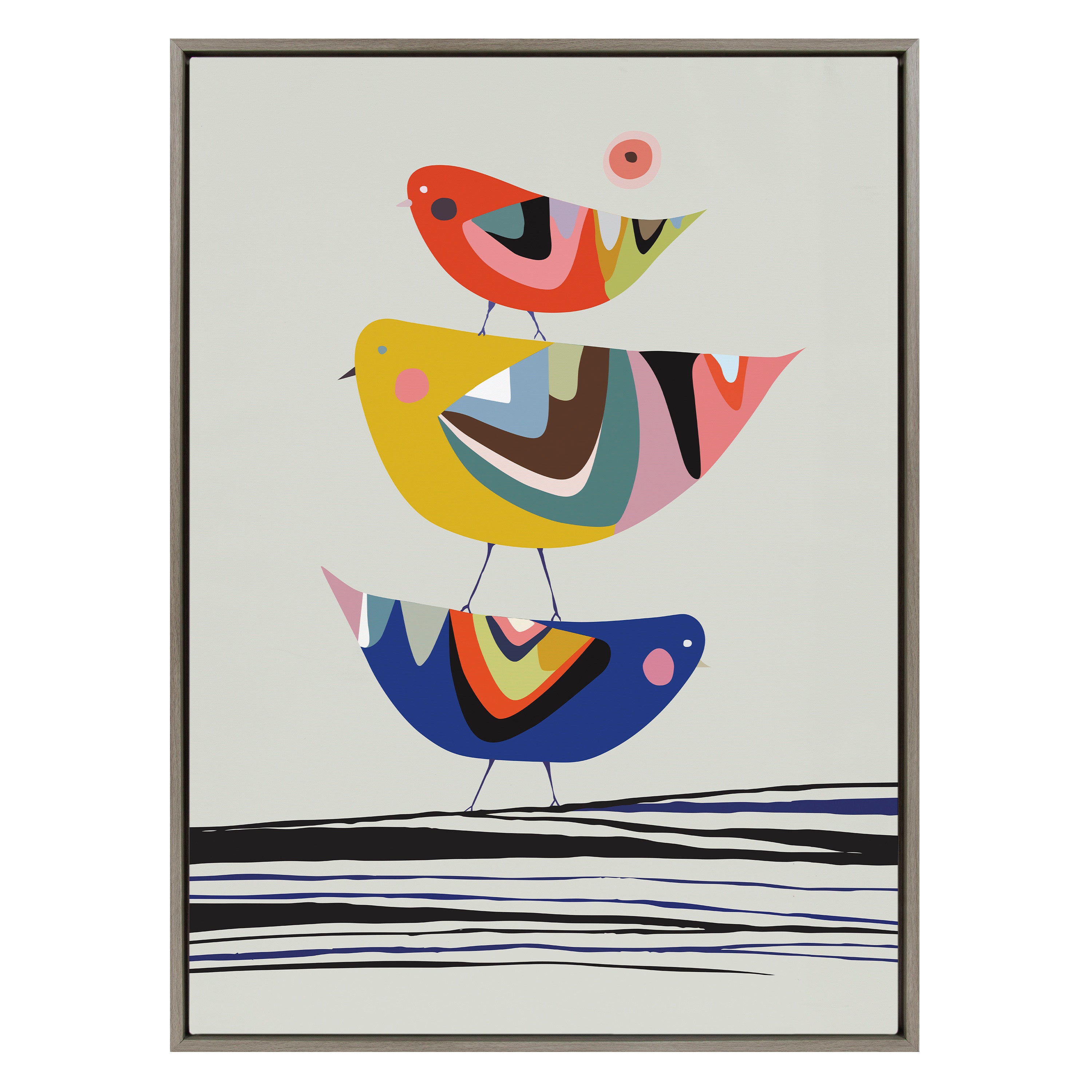 Framed Canvas Sylvie Graywash 31.5x41.5 2
