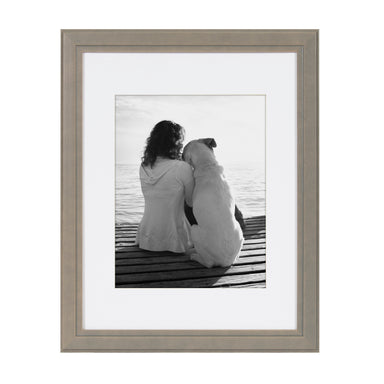 Wall Frame Gray 11x14 matted to 8x10 2