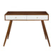 Console Table Walnut Brown White 36x12x30 2