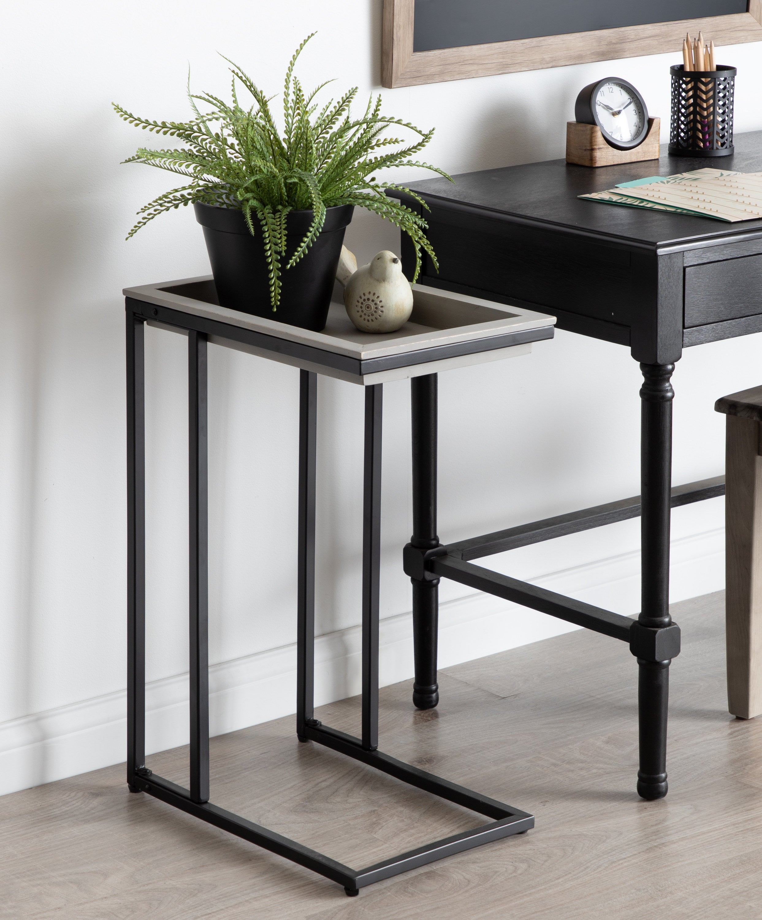 Lockridge Wood and Metal C-Table