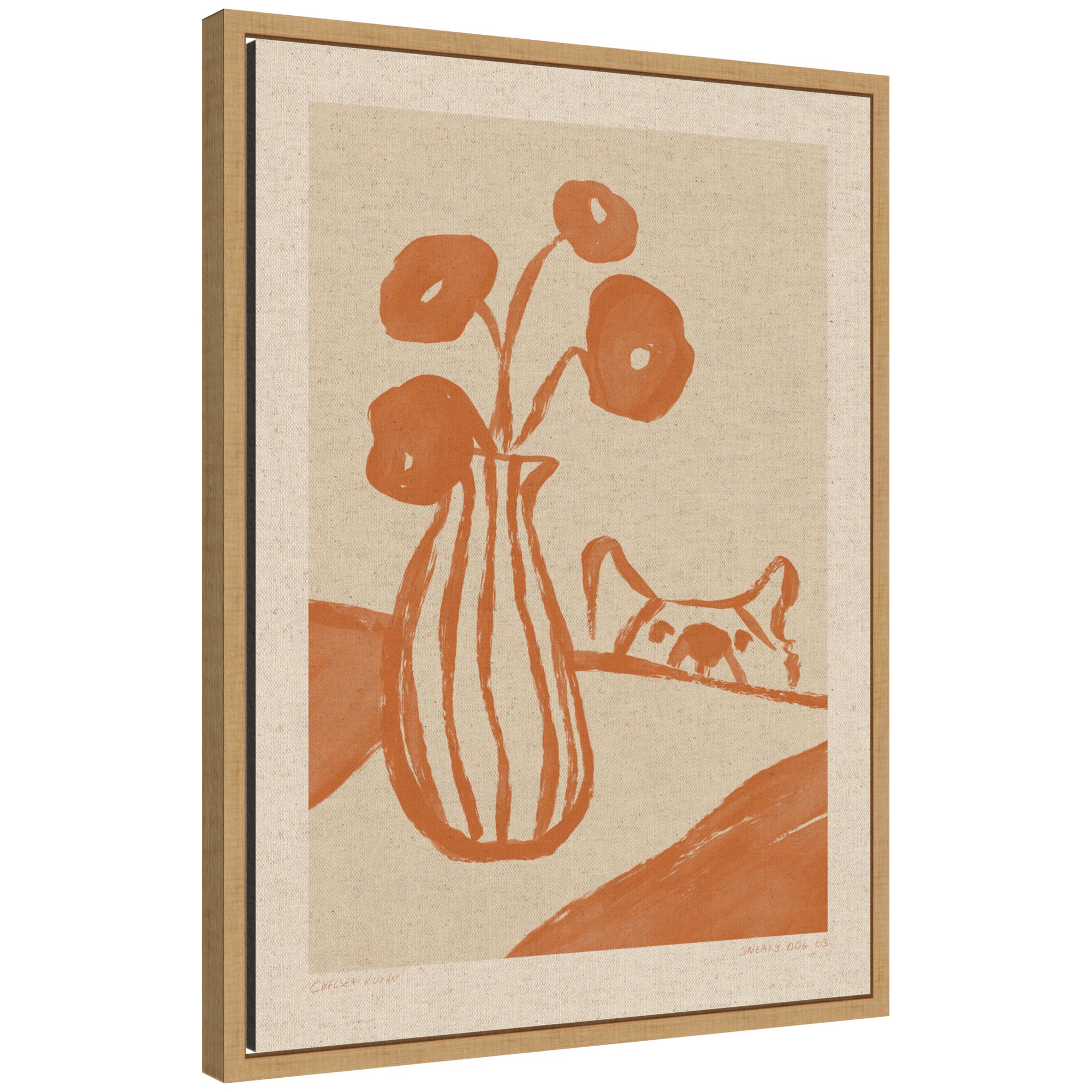Framed Canvas 18x24 Sylvie Natural 1