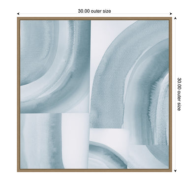 Framed Canvas Sylvie Dark Gold 30x30 2
