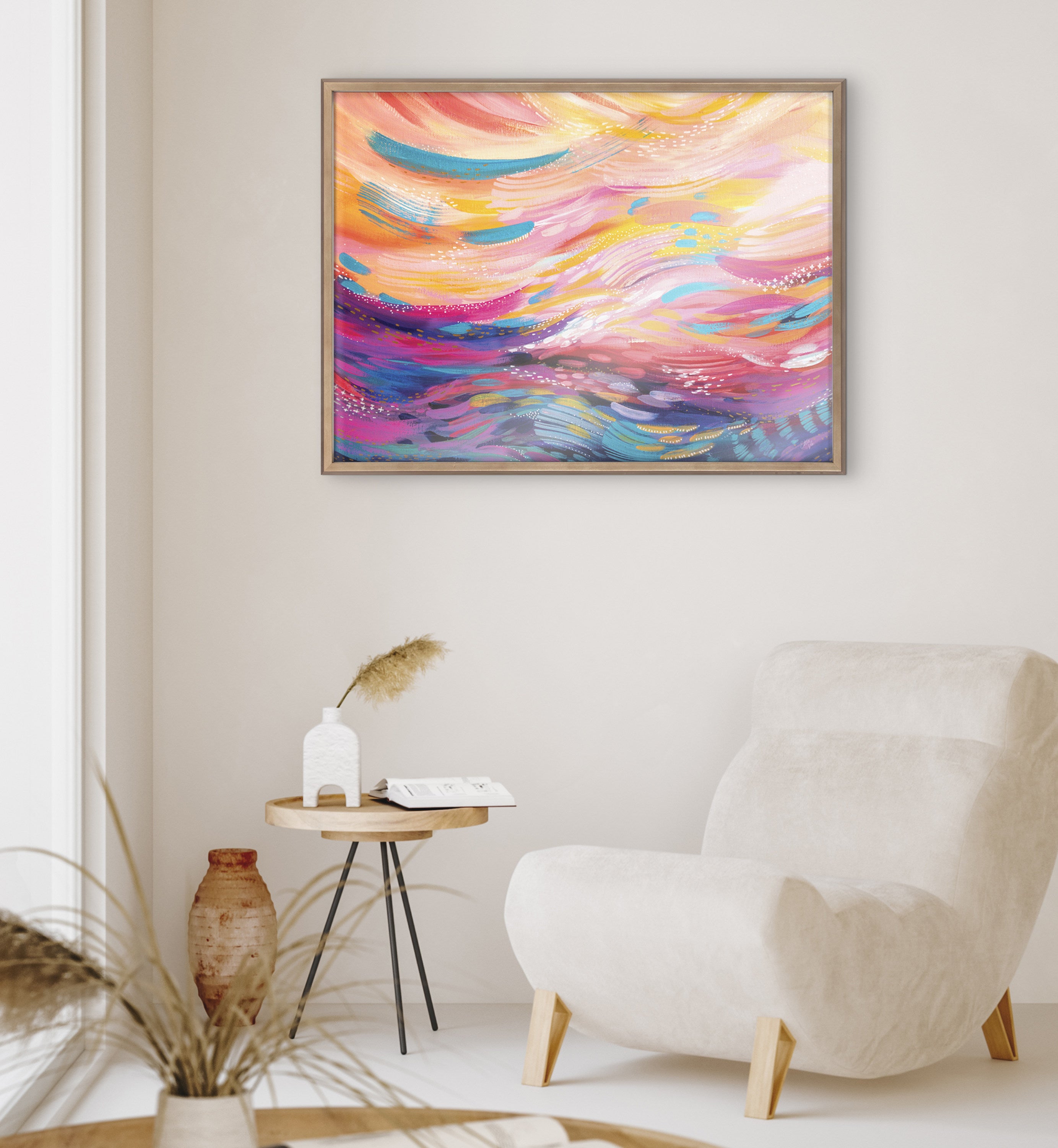 Blake BrushStrokes 90 Framed Printed Art by Jessi Raulet of Ettavee