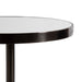 Side Table Mirror Pewter 14x14x24 5