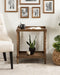 Side Table Rustic Brown 22x14x26 6