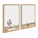 Framed Canvas Sylvie Natural 2 Piece Set 18x24 1