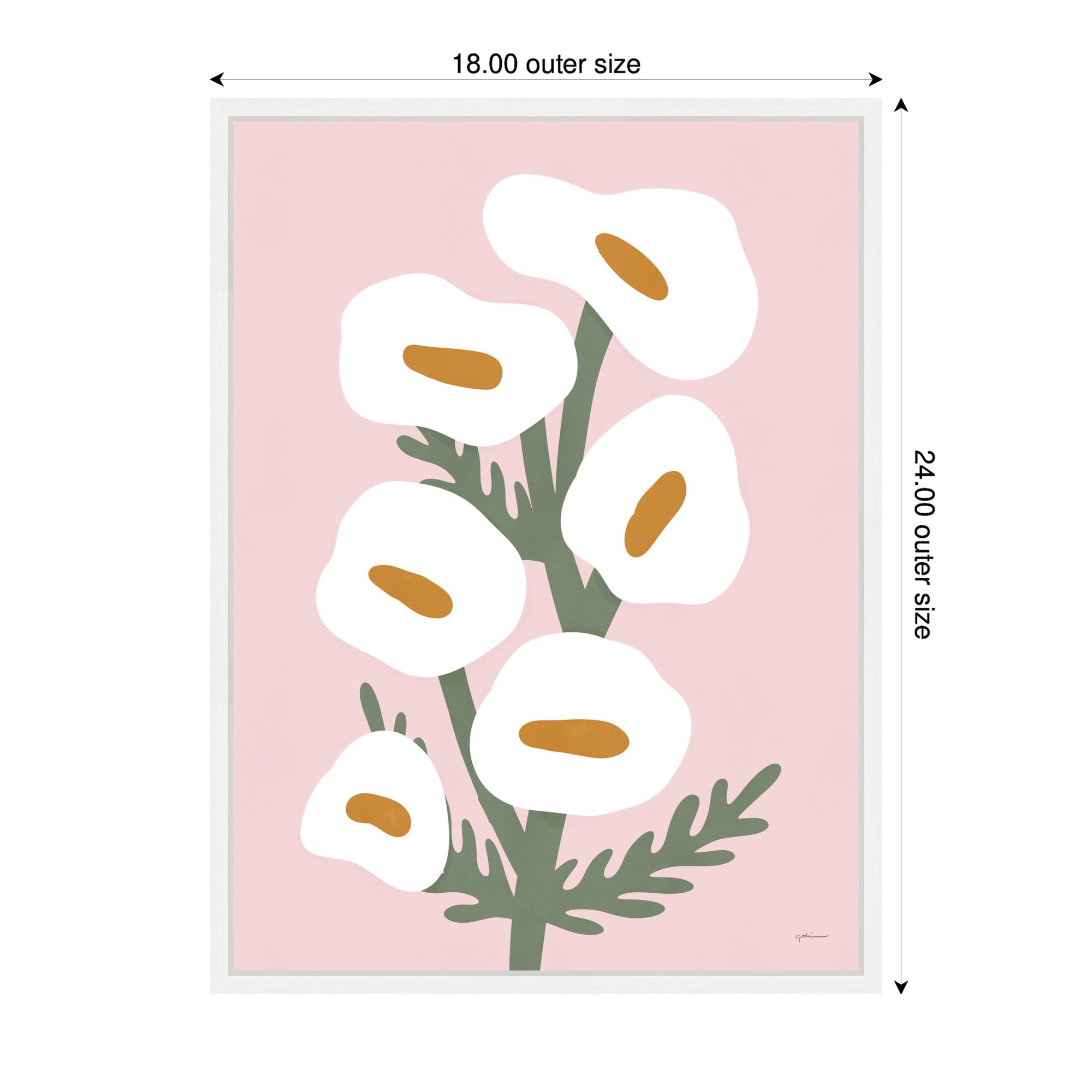 Framed Canvas 18x24 Sylvie White 2